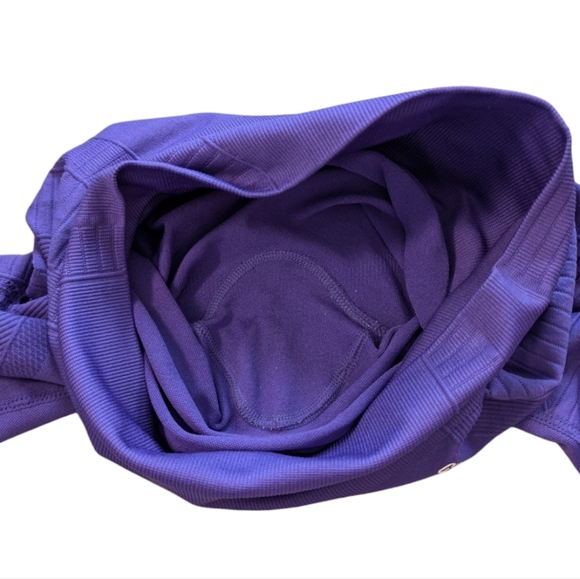 Gymshark Energy + Seamless Cropped Leggings Purple Laser Cut Outs Women's Small - Picture 9 of 13